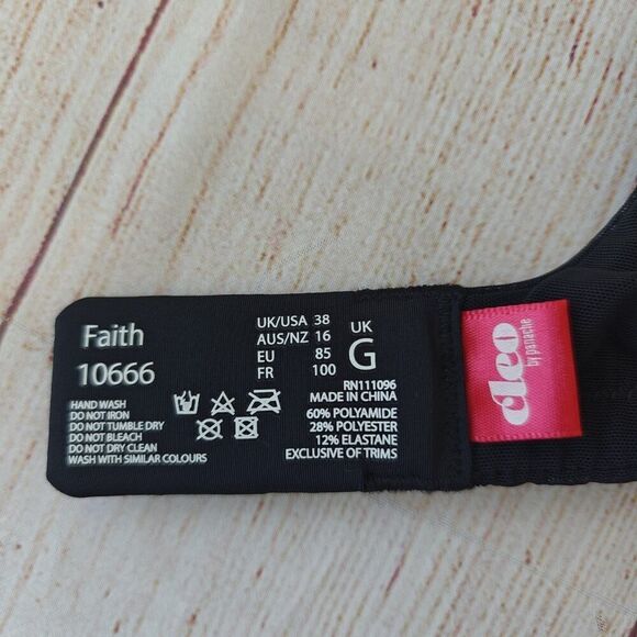 Panache Cleo Faith Wired Moulded Plunge Bra sz 38G - Picture 12 of 12